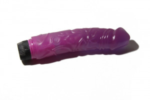 Vibrátor  gelový fialový 22*4.5 cm
