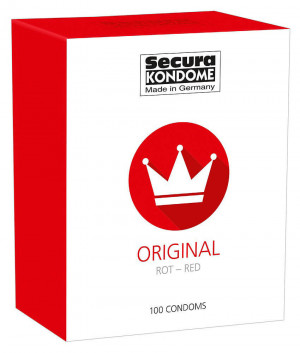 Secura Red – ochucené kondomy (100 ks)