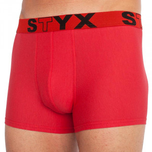 Pánské boxerky Styx, sportovní guma, červené