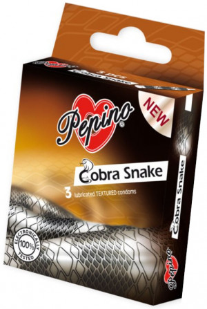 Pepino Cobra Snake óvszer (3 db)