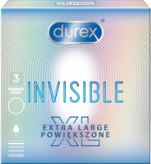 Durex Invisible - XL óvszer (3 db)
