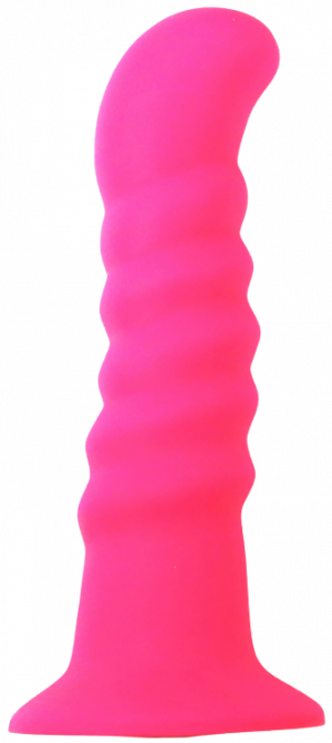 Silikonové dildo s přísavkou Hot Pink (18 cm)