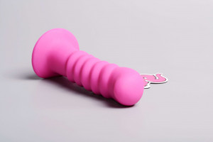 Szilikon vibrátor tapadókoronggal Hot Pink (18 cm)