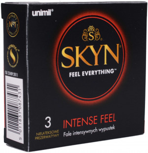 SKYN Intense Feel - latexmentes óvszer (3 db)