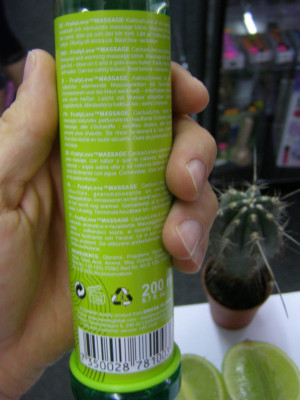 Masážny olej Swede kaktus / limetka 200ml