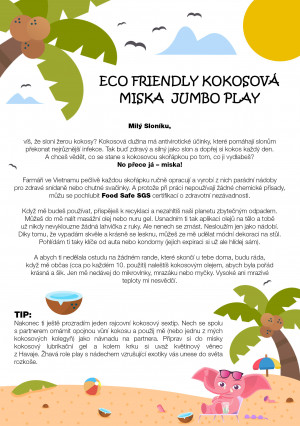 ECO friendly kokosová miska – JUMBO PLAY