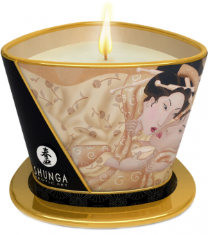 Shunga libido stimulující masážní svíčka Vanilla Desire (170 ml)