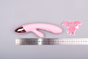 Nahrievací vibrátor s výbežkom na klitoris Lissy, rozmery