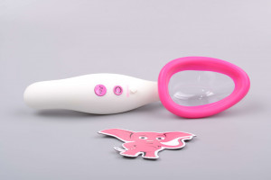 Automatická vibračná vákuová pumpa na vagínu Pink & White