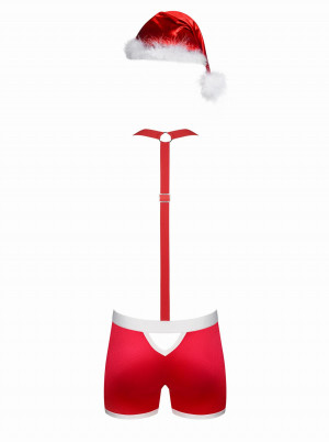 Obsessive Mr. Claus vánoční kostým s čepicí