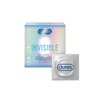 Durex Invisible – XL óvszerek (3 db)
