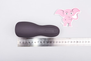 Vibrační masturbátor Squeeze–peasy (14 cm), rozměry
