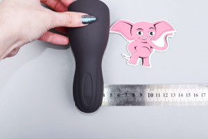 Vibrační masturbátor Squeeze–peasy (14 cm), rozměry
