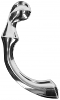 Kétoldalas fém dildó Ribbed Wand (22 cm)