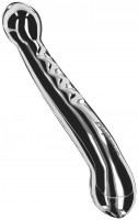 Obojstranné kovové dildo Steel Pleasure (18 cm)