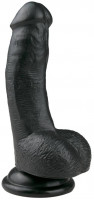 Realistické dildo s prísavkou a semenníkmi Darknite (15 cm)