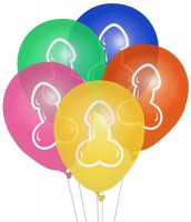 Nafukovacie balóniky Colorful Willies (8 ks)