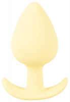Silikonový anální kolík Cuties Yellow Pastel (8,4 cm)