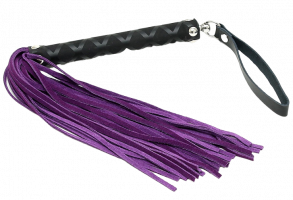 Bőr ostor Purple Swish (35 cm)