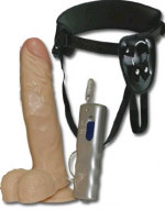 Vibračný pripínací penis Gigolina (21 cm)