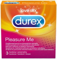 Durex Pleasure Me – vrúbkované kondómy (3 ks)