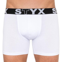 Pánske boxerky Styx long, športová guma, biele
