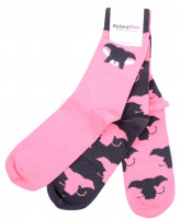 Merch – hravé slonie ponožky Růžový Slon (3 ks)