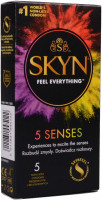 SKYN 5 Senses – mix bezlatexových kondómov (5 ks)