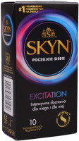 SKYN Excitation – bezlatexové kondomy (10 ks) + dárek SKYN Original 3 ks