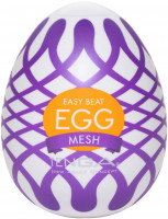 Tenga Egg Mesh masturbátor (7,5 cm) + dárek SKYN 5 Senses kondomy