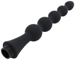 Anální sprcha Black Beads (19,5 cm)