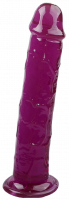 Dildo s přísavkou Purple II (19,5 cm) + dárek ToyCleaner 75 ml