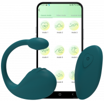 Vibrációs tojás Mia App távirányítóval és mobil alkalmazással + ajándék Toybag