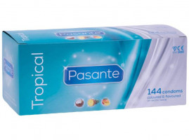Pasante Tropical – ochutené latexové kondómy (144 ks)