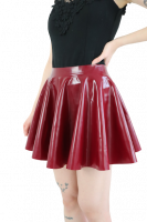 Červená latexová sukňa Misty