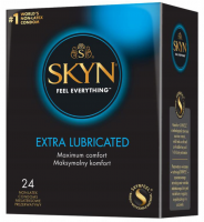 SKYN Extra Lubricated – bezlatexové kondómy extra lubrikované (24 ks)