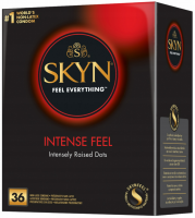 SKYN Intense Feel – bezlatexové kondómy s vrúbkami (36 ks)