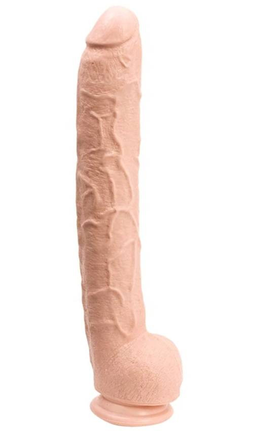 Gelové dildo XXL Rambo (37 cm)