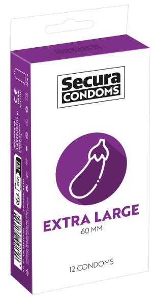 Secura Extra large – nagy óvszerek (12 db)