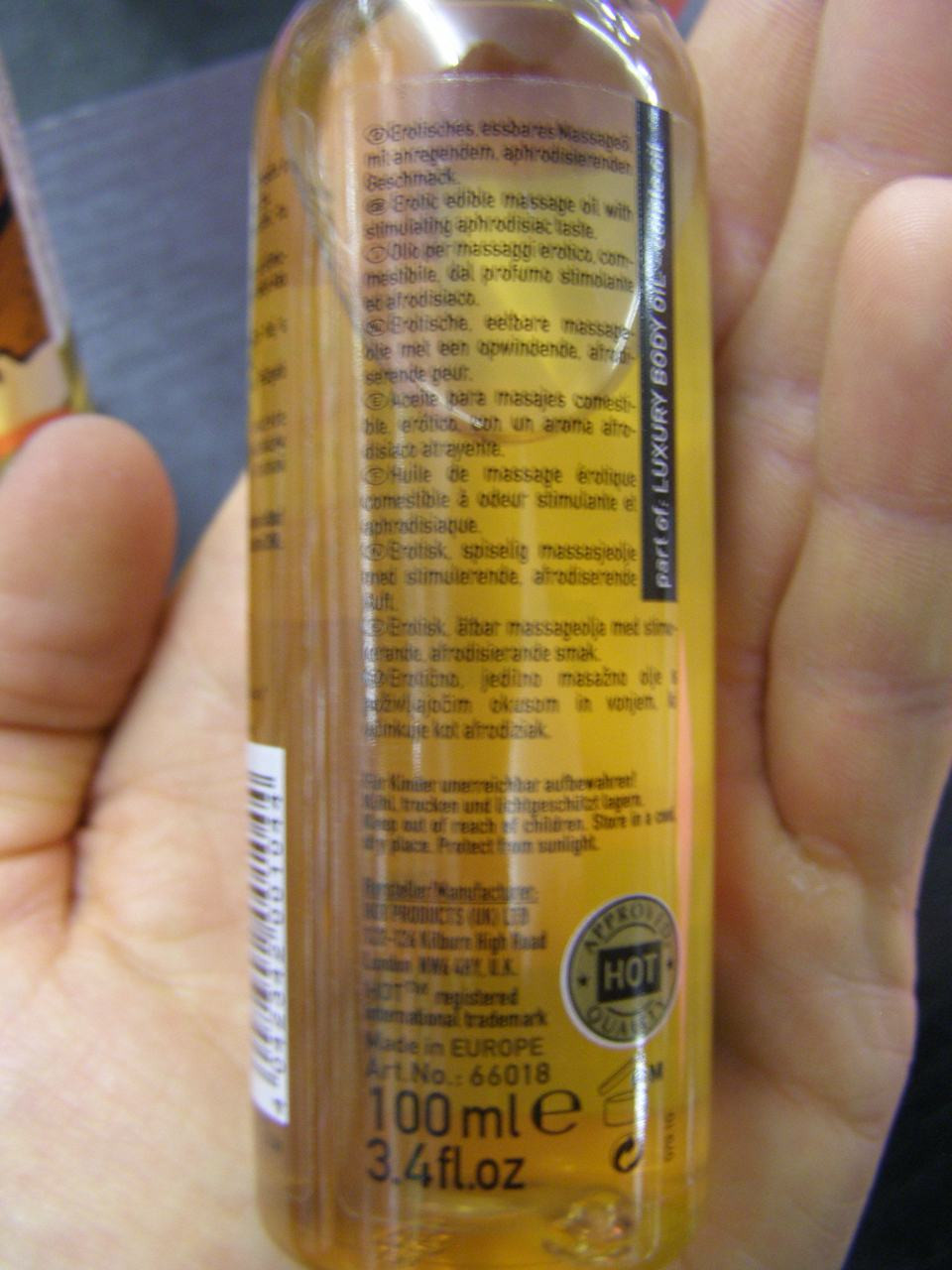 Shiatsu skořice (cinnamon) - jedlý olej 100ml