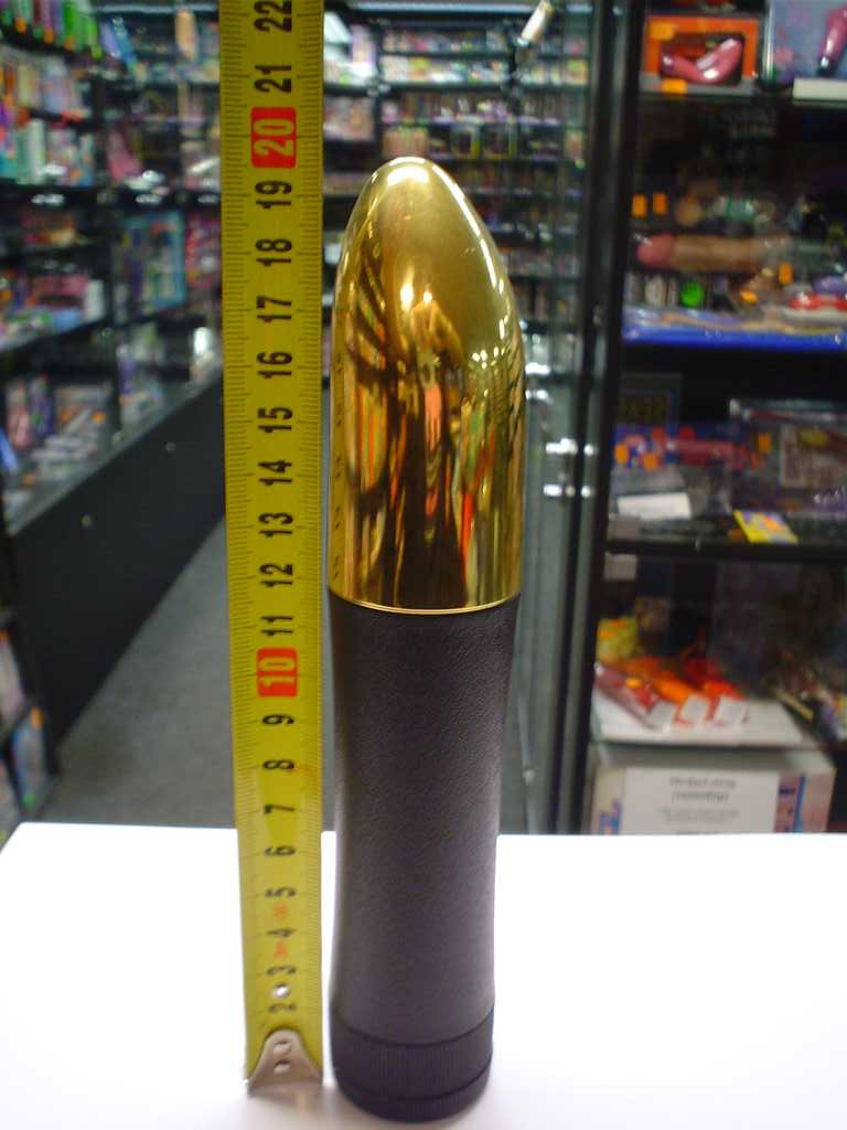 Vibrátor műanyag arany 20 cm