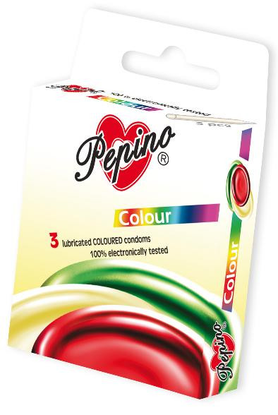 Pepino Colour barevné - 3ks kondomy