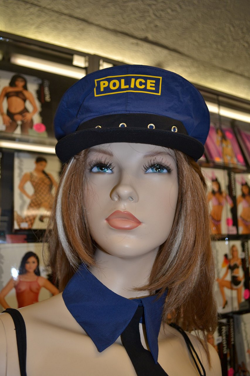 Szexi kék rendőrnő jelmez