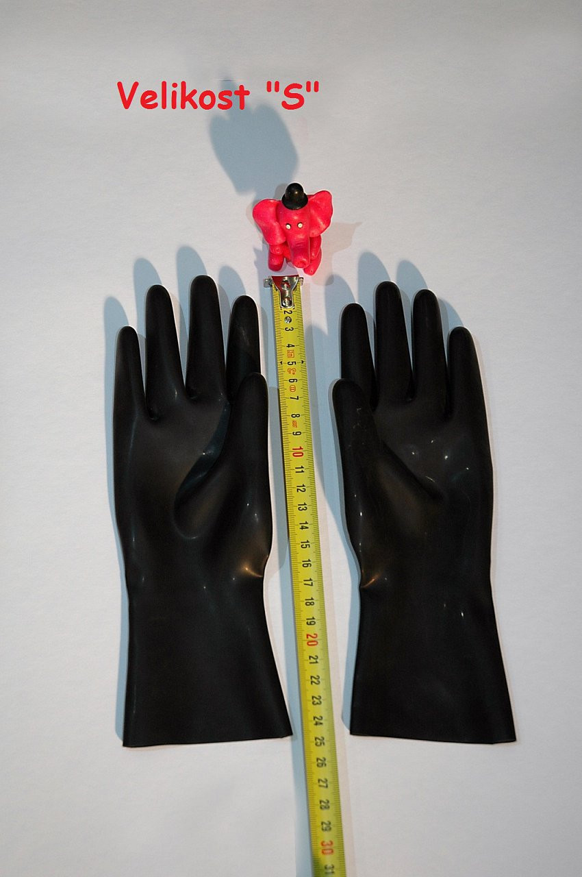 Latexové rukavice - rozměry \"S\"