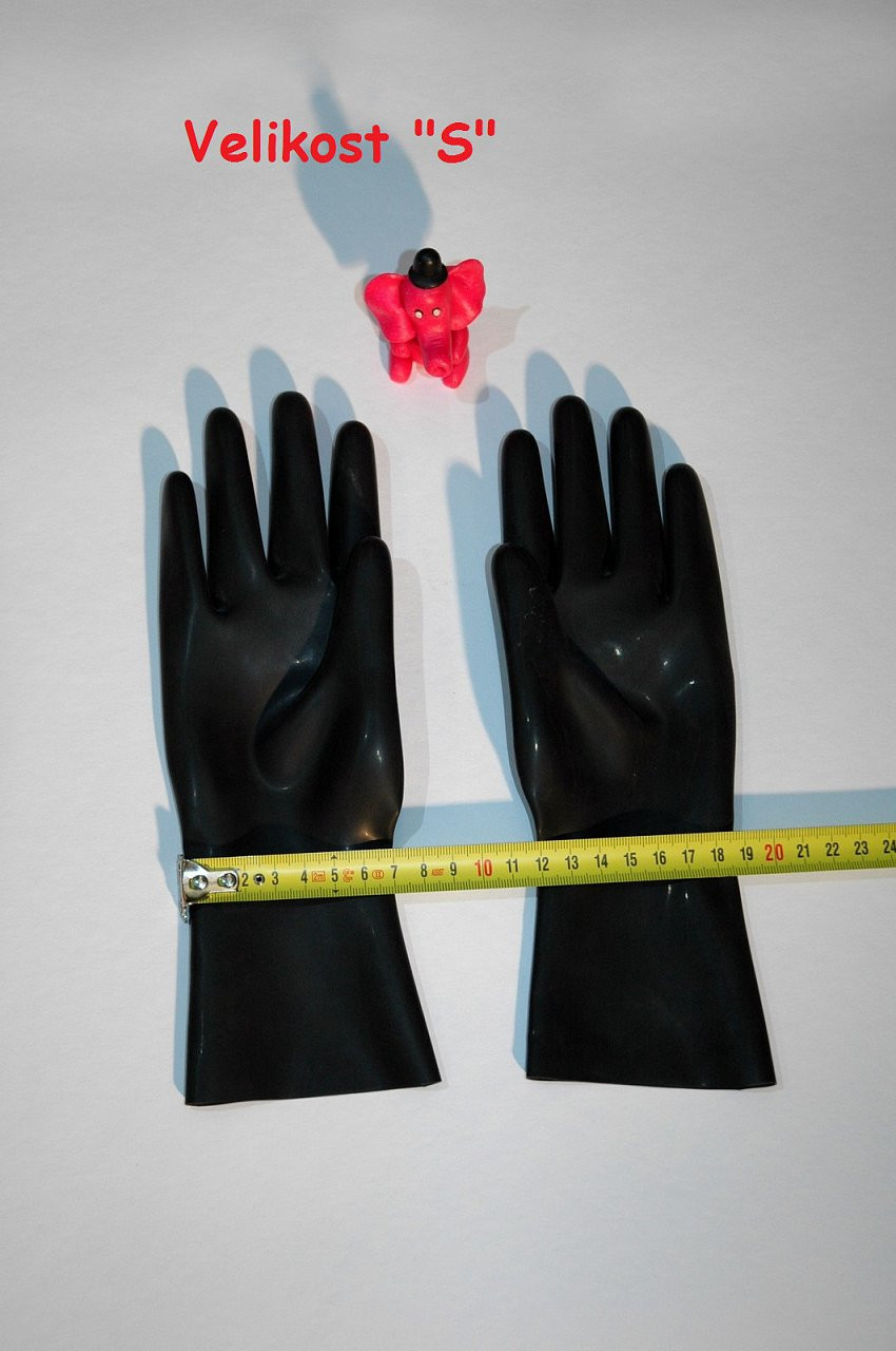Latexové rukavice - rozměry \"S\"