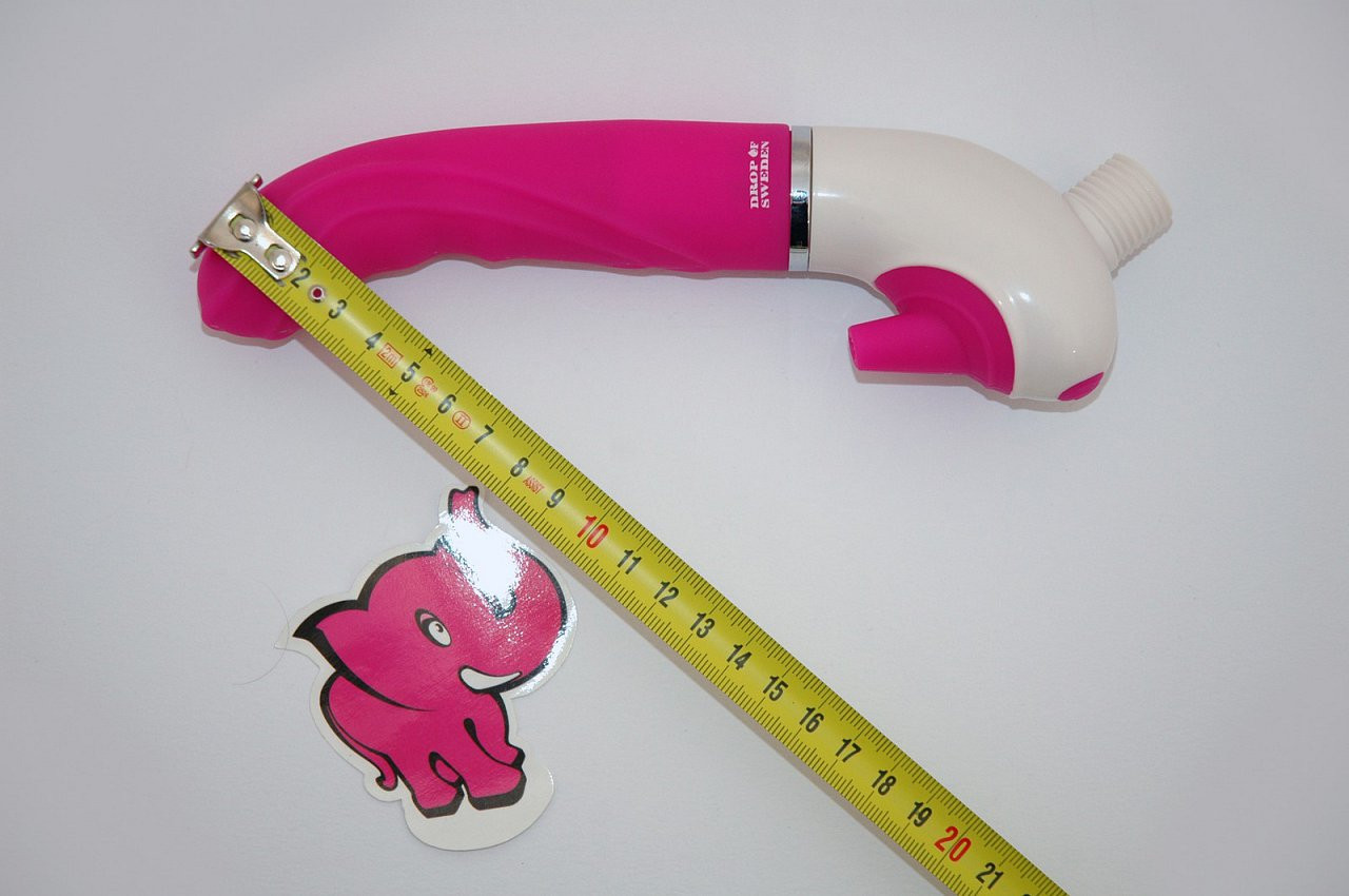 Vibrátor H2O Drop Pink | rozměry