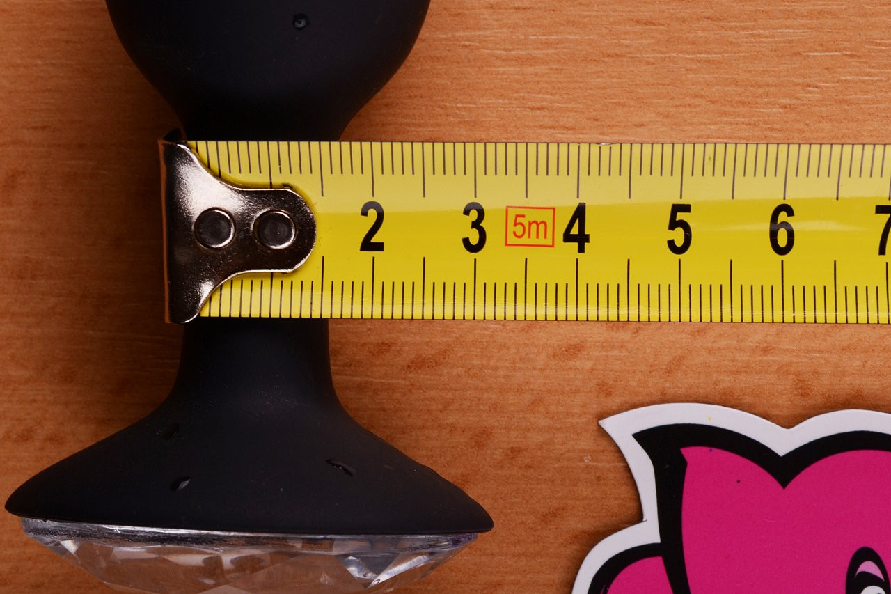 Anální kolík Black Diamond, měříme šířku stopky malé velikosti