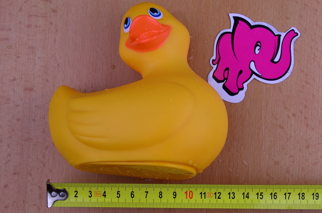 Vibračná kačička Duckie - meriame dĺžku
