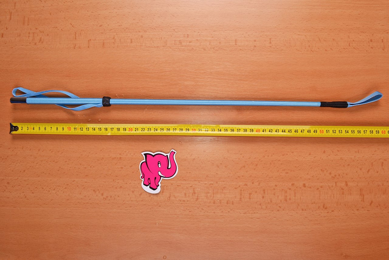 Bičík modrý 60cm - meriame dĺžku