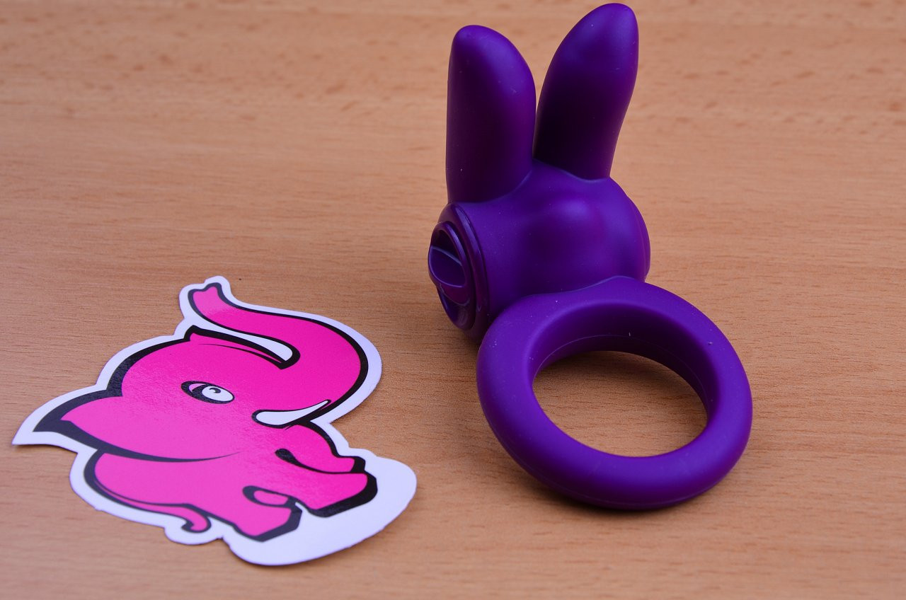 Vibračný erekčný krúžok Silicone Rabbit
